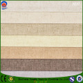 Tissu de rideau de lin en polyester poli aveugle de revêtement en caoutchouc à partir de l'usine textile textile